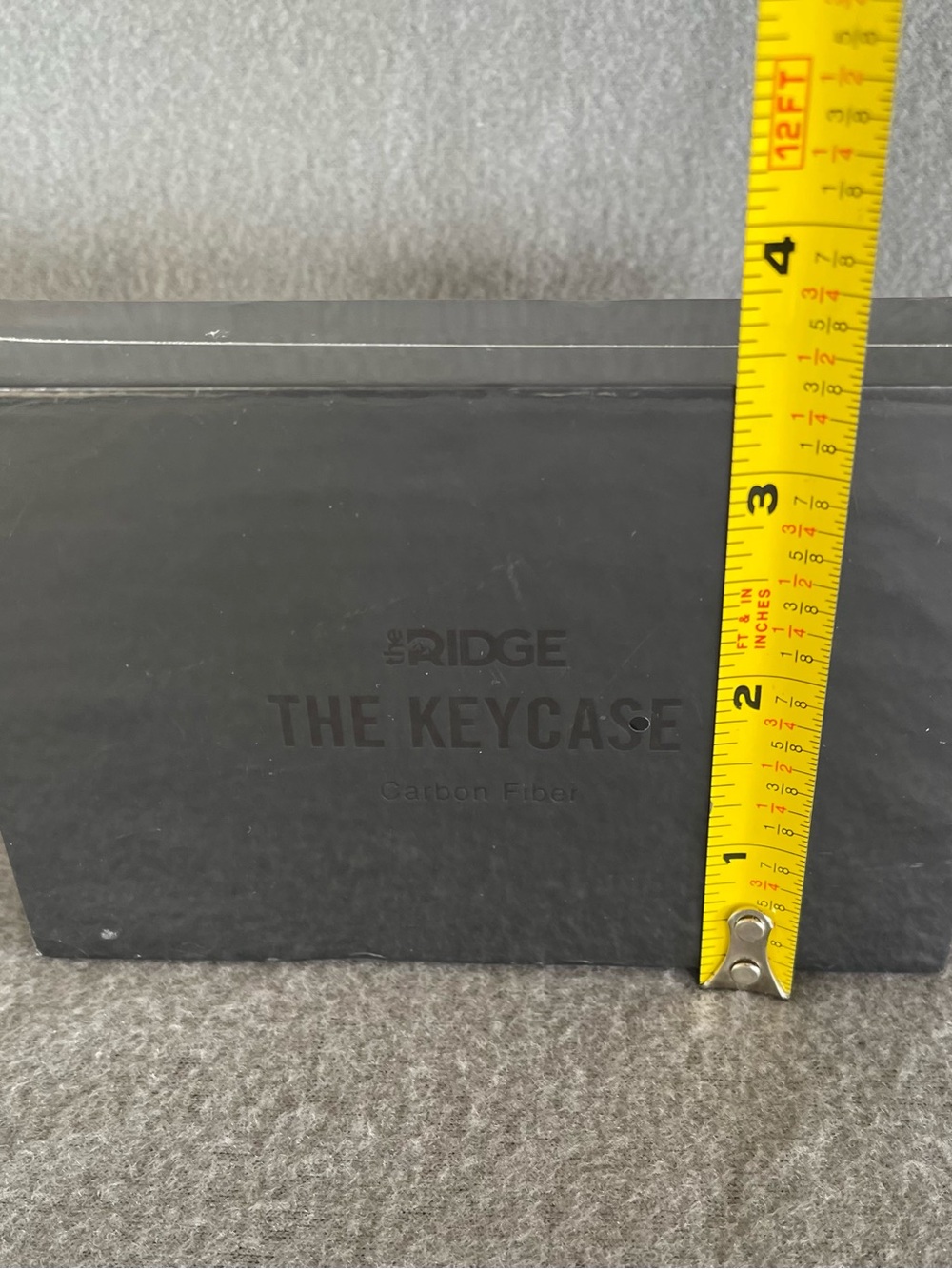 Ridge KeyCase Carbon Fiber 3K Weave Matte Black Minimalist Key Organizer NEW NWT - Picture 10 of 15
